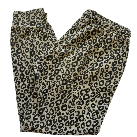 Zara Trafaluc Gray and Black Leopard Print Lightweight Joggers Size Medium - Picture 4 of 16